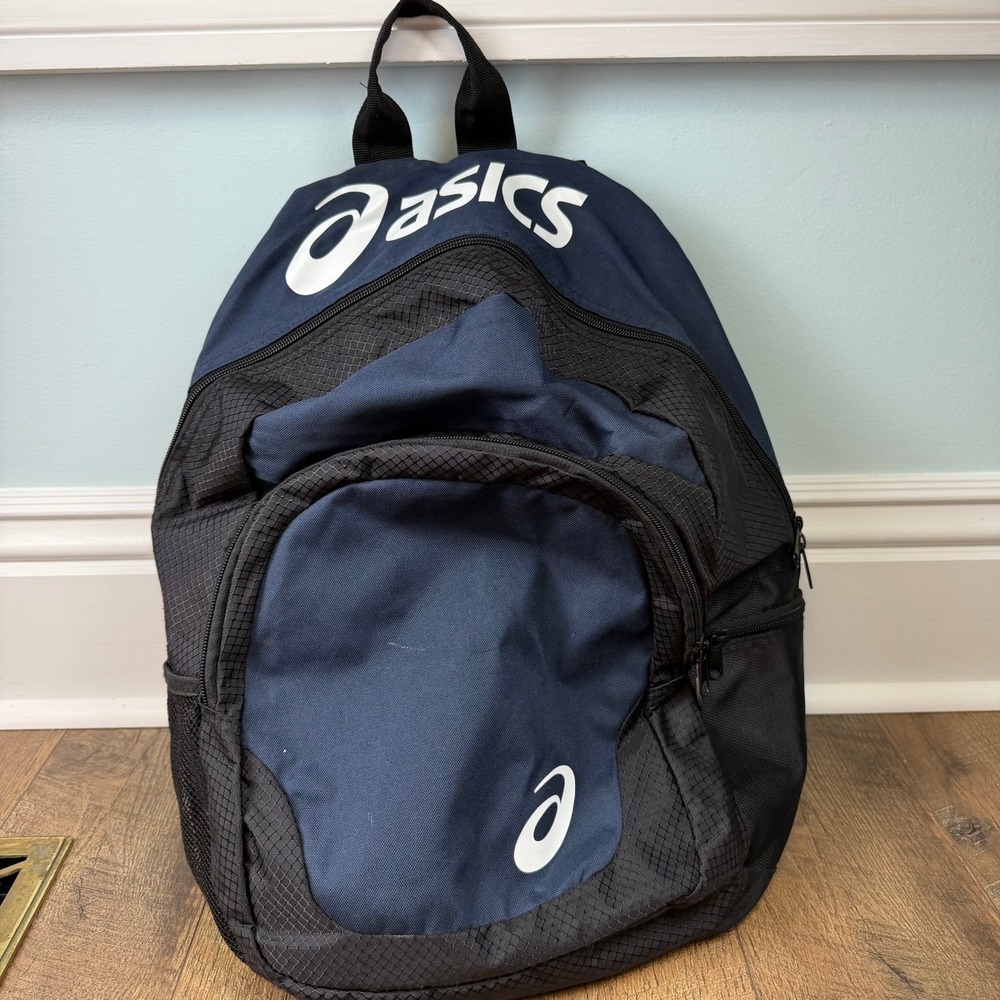 Asics Backpack Unisex One Size Navy‎ Black